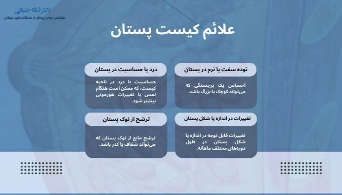 علائم کیست سینه