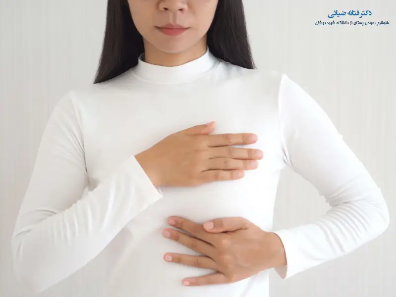 محل قرارگیری پروتز سینه