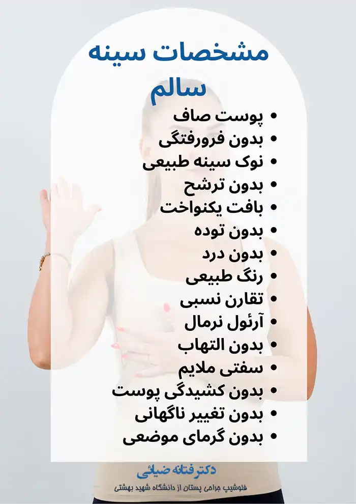 مشخصات سینه سالم