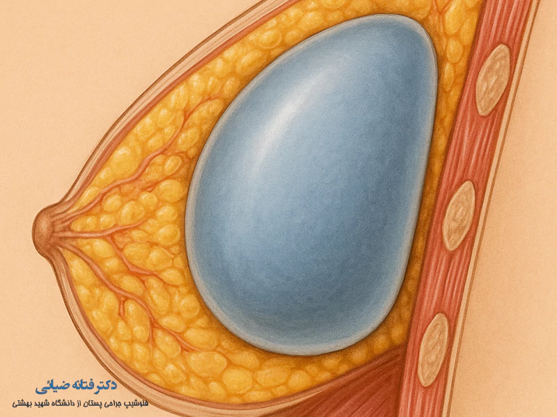 تکنیک پروتز سینه روی عضله